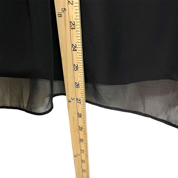 MSK Women Black Sleeveless Top, 2X, Ruffle Neckline, Plus Size, Classy, NWT - Picture 5 of 5